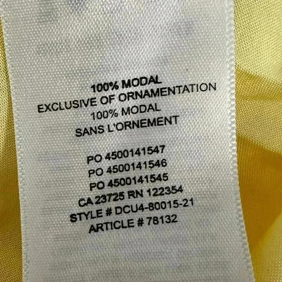 Wilfred  La Boheme Sidonie Tiered Ruffle Feminine Babydoll Mini Dress Yellow S - Picture 14 of 14